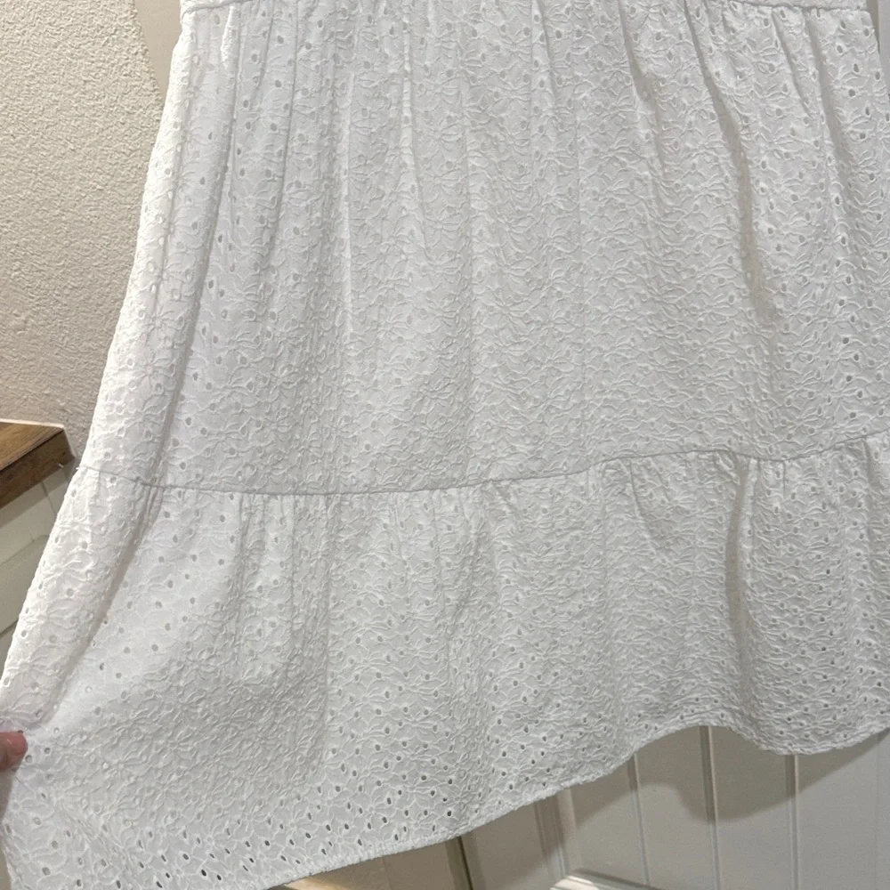 White Ruffled Dress - Picture 6 of 8